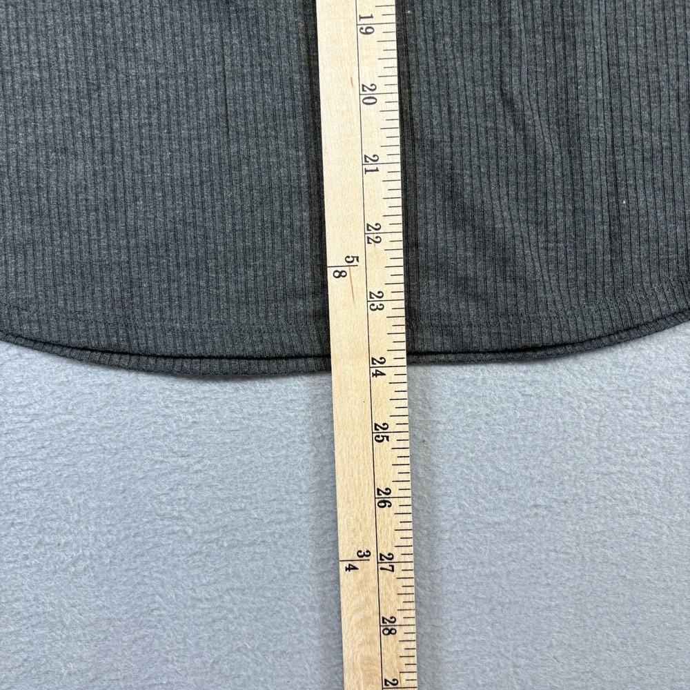 Cuddl Duds Stretch Rib Long Sleeve Henley Women's Medium Gray Warm Layer NWT - Picture 6 of 8